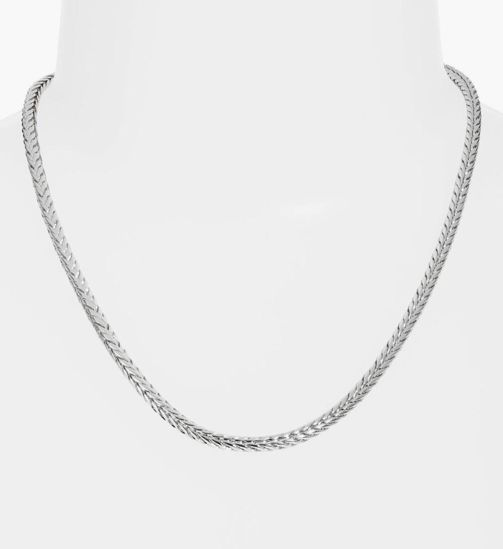 Kendra Scott Kinsley Braided Chain Necklace in Silver